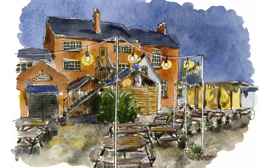 Capturing the Heart of Kegworth: Sarah Sutton’s Stunning Artwork for the Red Lion Kegworth