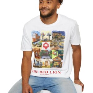 red lion sarah sutton illustrated tshirt